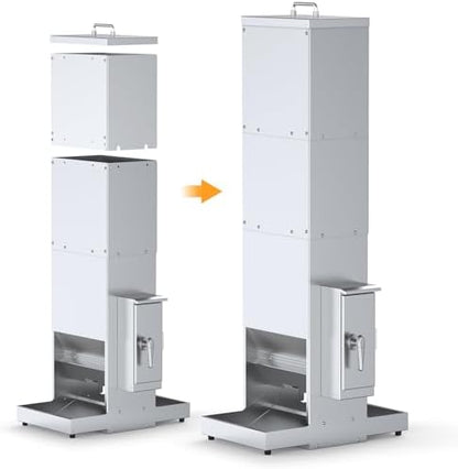 ChiPak Capacity Expansion Kits for 35L Automatic Dog Feeder with Two Trays Upgrade to 50L Large Dog Feeder