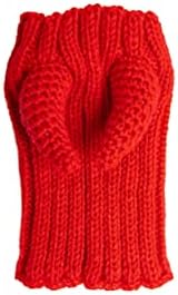 Zoo Snoods Red Devil Dog Costume - Warm Crochet Snood Wrap for Pets, Neck Ear Cover Protection, Halloween Winter (Small) - Image 2