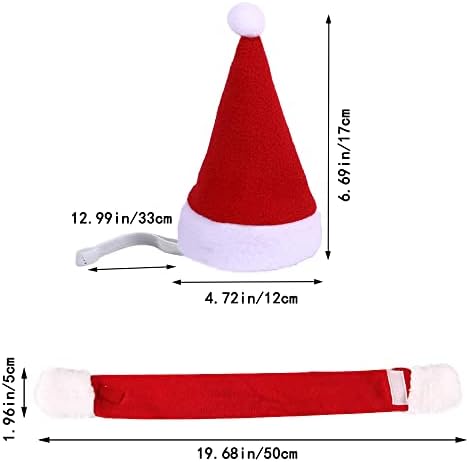 YUJUN 2PCS Cat Christmas Pet Costume for Kitten Christmas Costume Supplie - Image 2