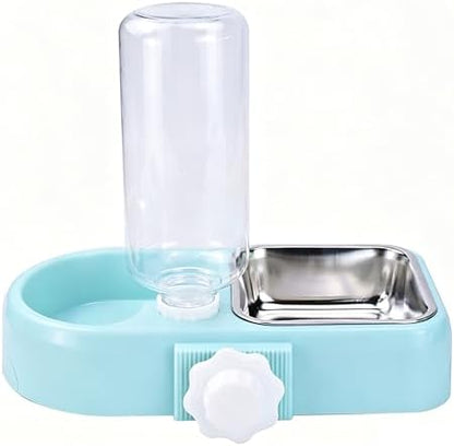 Hanging Dog Bowls, Cage Automatic Cat Food and Water Bowl Set
