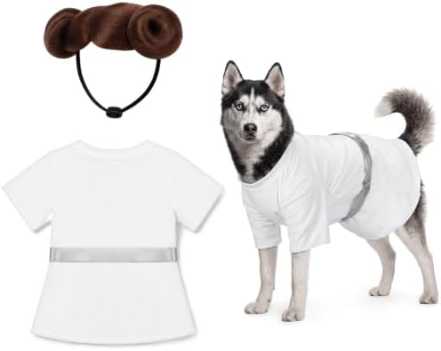 Dansydaisy 2 Pcs Halloween Pet Costume, Princess Outfit, Extra Large by Dansydaisy