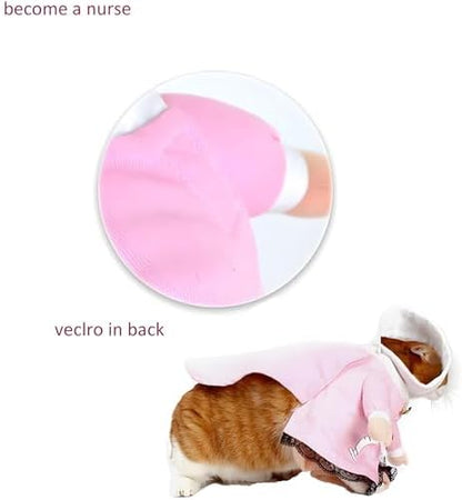 NACOCO Dog Cat Nurse Costume Pet Nurse Clothing Halloween Jeans Outfit Apparel (S) - Image 6