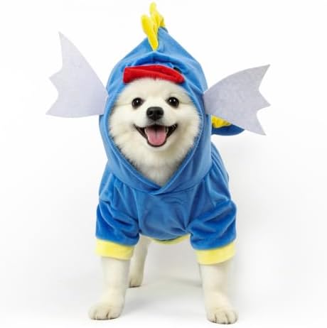 NACOCO Halloween Dog Funny Costume Pet 2026 NEW Sea Horse Hoodies Small to Large Dog Brithday Cosplay Outfits(Sea Horse,L) by HOME