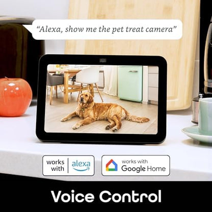 Geeni Pet Treat Dispenser Camera, 2K HD Wi-Fi Enabled, Auto-Follow, White