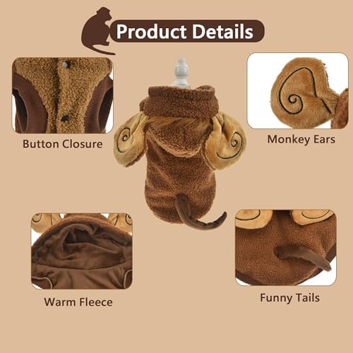 FLAdorepet Halloween Dog Monkey Costume Outfits for Small Large Dog,5XL - Image 5