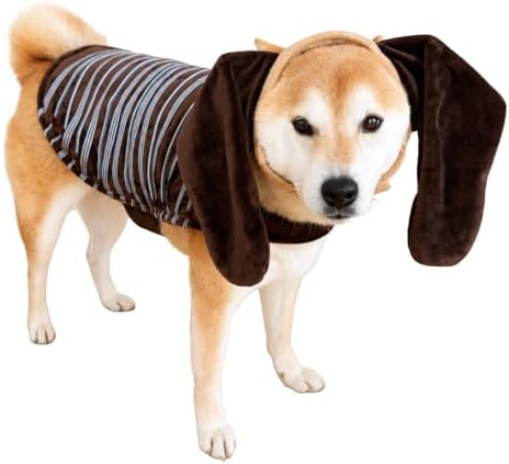 ComfyCamper Brown Dog Costume Headpiece and Cape Dogs Halloween Costumes, XL by ComfyCamper