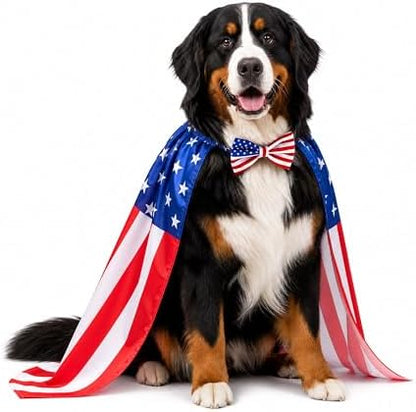 Halloween American Flag Cape Halloween Dog Costume for XLarge Pets by Unknown