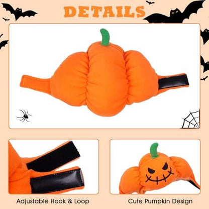 FUAMEY Dog Pumpkin Costume, Pet Halloween Costumes Coat Hat Set - Image 3