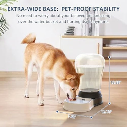 6 Liters Automatic Gravity Dog Water Dispenser, BPA- Free