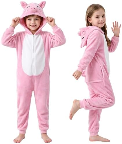 Kids Animal Onesie Pajamas Boys Girls Animal Onesie Costume for Halloween Christmas Costume by Viyorshop