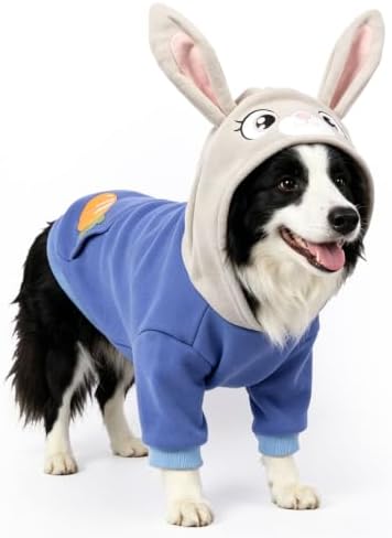 Hotumn Blue Bunny Dog Halloween Costume for Medium Pets (Large) by Hotumn