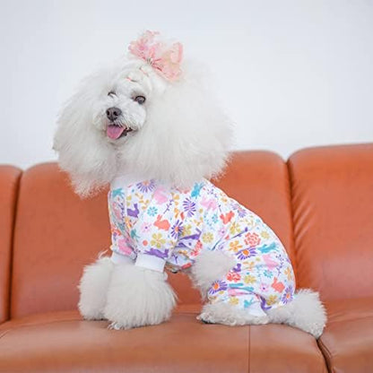 CuteBone Small Dogs Outfit Soft Puppy Onesies Pjs Dog Pajamas Pet Coat Cat Apparel Comfy Doggie Jumpsuit Bodysuit for All Seasons - Image 4