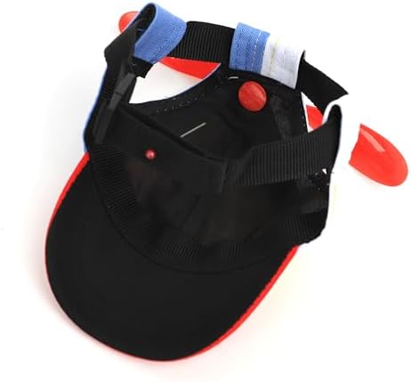 Pet Dog Cute Propeller Baseball Hat Medium Large Dogs Funny Holiday Birthday Party Clown Cap Headband Adjustable Sun Beach Visor Rainbow Helicopter Hat Pet Halloween Cosplay Costume Photo Props - Image 6