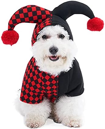 Yoption Halloween Jester Clown Dog Costumes, Small - Image 3