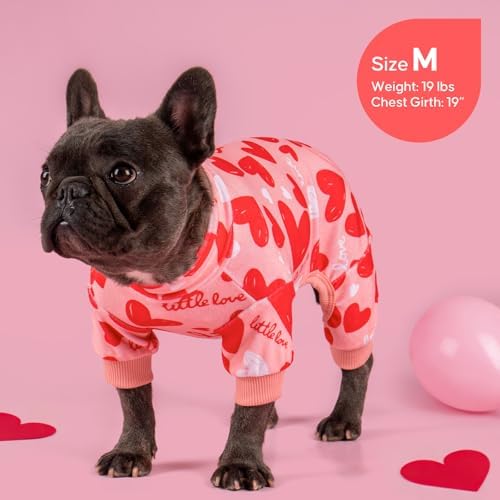 KYEESE Velvet Dog Pajamas Soft Onesie for Daily Wear, Heart - Image 6