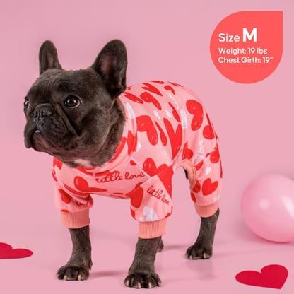 KYEESE Velvet Dog Pajamas Soft Onesie for Daily Wear, Heart - Image 6