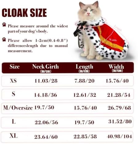 Lovelyshop Royal Velvet Pet Cloak with Fur Trim for Cats & Dogs, Blue, L - Image 6