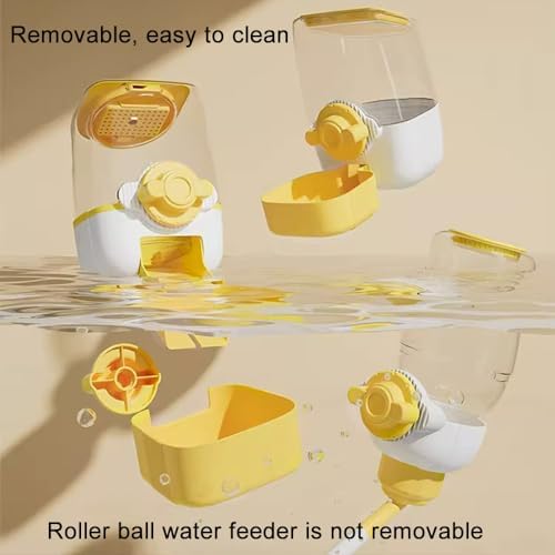 Pet Dog Cat Hanging Automatic Feeders Drinking Bowls, Auto Gravity Rabbits Feeder No Drip Water Set, Cage Pet Feeding Bowls Dispenser for Cats Dogs Puppy, Rabbit (Geen)