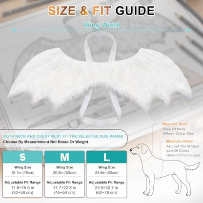 Gimilife Dog Wings Costume, Dog Halloween Costumes - Image 6