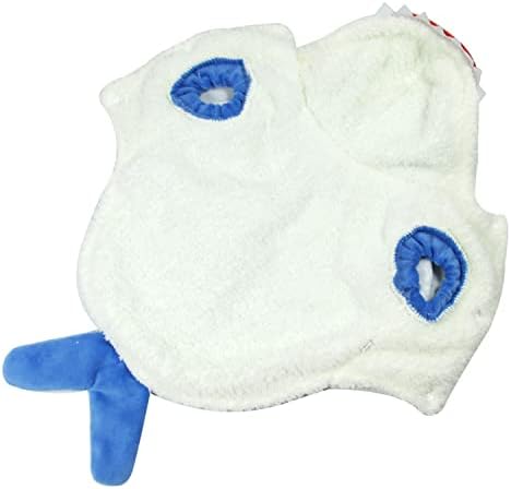 Yoption Halloween Dog Shark Costume, Warm Pet Hoodie Outfit, XXXL - Image 6