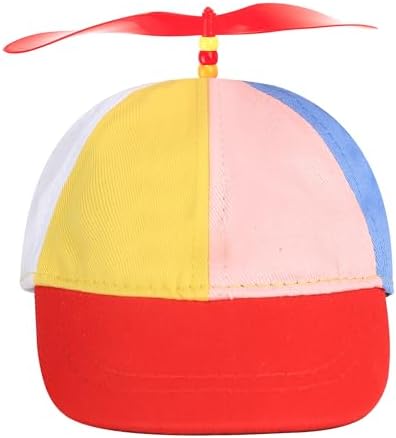 Pet Dog Cute Propeller Baseball Hat Medium Large Dogs Funny Holiday Birthday Party Clown Cap Headband Adjustable Sun Beach Visor Rainbow Helicopter Hat Pet Halloween Cosplay Costume Photo Props - Image 4
