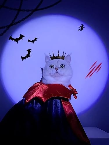 FOIMAS Dog Cat Halloween Costume,Vampire Devil Cape Cloak Pet Costume for Cats Dogs Halloween Costume Party Supply - Image 5