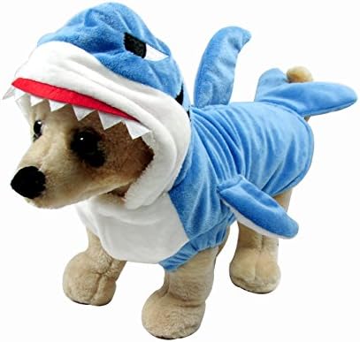 Yoption Halloween Dog Shark Costume, Warm Pet Hoodie Outfit, L - Image 6