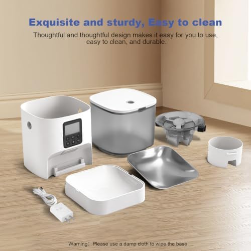 ANDOLL HOME Automatic Cat Feeder,4L Timed Cat＆Dog Dry Food Dispenser