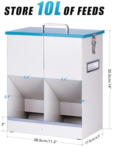 Outdoor Automatic Cat Feeder Gravity Feeder for Multi Feral Cat Dry Food