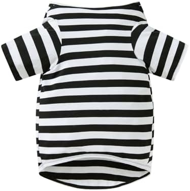 Halloween Dog Prisoner Costume Furry Inmate Outfit for Pet Dogs (White,XL) - Image 3