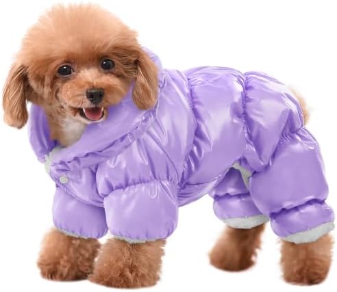AOFITEE Small Dog Coat Waterproof Dog Winter Jacket Fullbody Dogs Snowsuit by AOFITEE