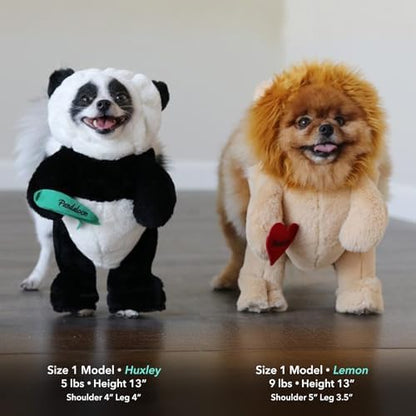Pandaloon Dog Halloween Costume - As Seen on Shark Tank - Patented - Funny Costume with Arms for Small and Medium Dogs and Cats (Panda, Size 2(15-16 in Height at TOP of Head,Girth<16 in)) - Image 2
