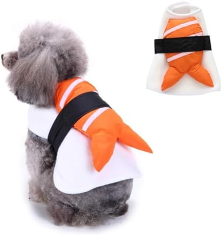 Sushi Dog Halloween Costume Fish Food Pet Costume Pet Cosplay Outfits by Coppthinktu