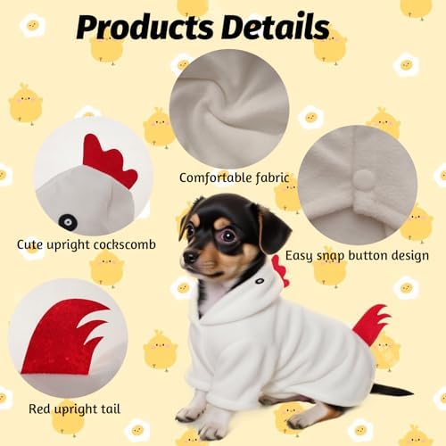 Dog Halloween Chicken Costume Dog Thanksgiving Hoodie Cosplay - Image 4