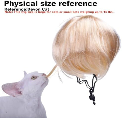 Funny Pet Wig – DIY Haircut & Adjustable Fit – Cat & Dog Costume for Halloween, Party, Photo Shoots – 3D Natural Look – Fits 5kg-50kg Pets - Image 2