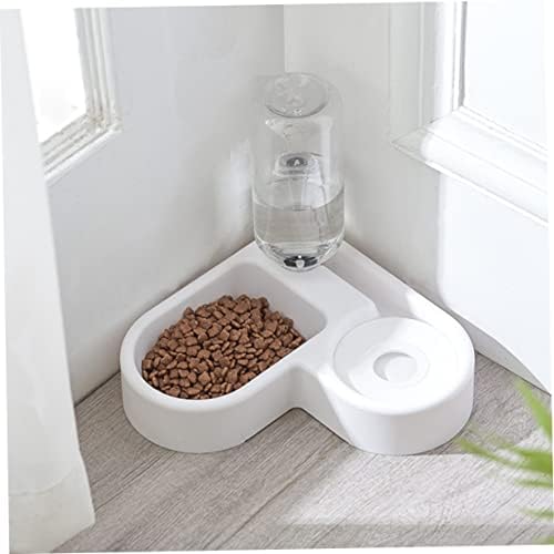 VANZACK Automatic Water Feeding Bowl Pet Water Feeder and Food Feeder for Cats and Dogs Smooth Plastic Drinking Tool 8.26 X 8.26 X 8.18 in Home Decor