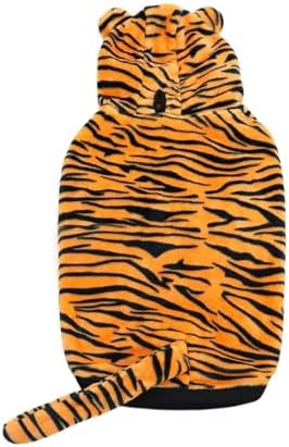 HOTUMN Large Dog Tiger Costumes - Halloween Dog Cosplay Costume Pet Warm Thick Clothes and Cute Hoodie Winter Coat for Medium Large Dogs(Tiger,4X-Large) by Hotumn