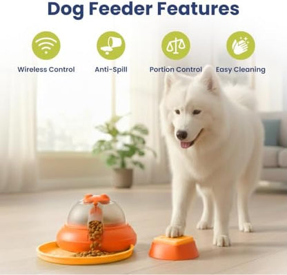 PawsPik Wireless Remote Interactive Dog Feeder, Medium