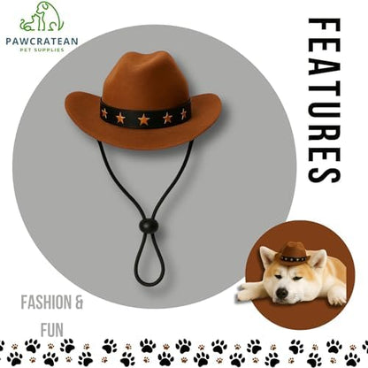 Custom Dog Cat Hoodie, Cowboy Hat, One Size - Image 4