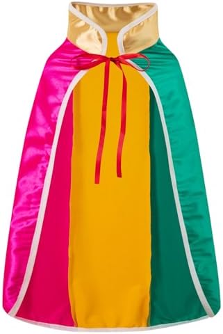 Mardi Gras Dog Costume Halloween Clown Jester Collar Cape Pet Accessories Set Golden Green Purple Puppy Dress Up (Large) - Image 2