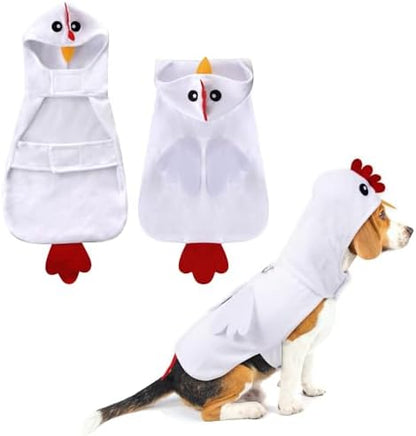 Nydotd Dog Halloween Chicken Costume Dog Hoodie Cosplay Sweatshirt by Nydotd