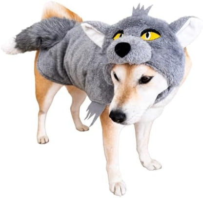 ComfyCamper Dog Wolf Cape and Headpiece Costume Werewolf Halloween Costumes, M - Image 2