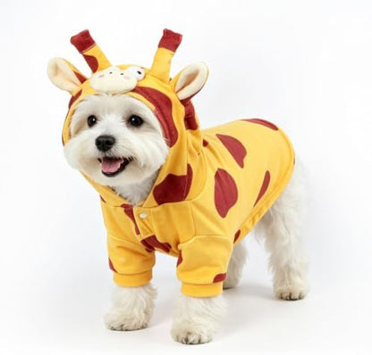 DELIFUR Dog Giraffe Costume for Halloween, Yellow, Medium by DELIFUR