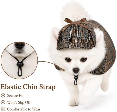 Dog Cat Detective Costume Set Halloween Pet Cape Cloak & Hat - Image 2