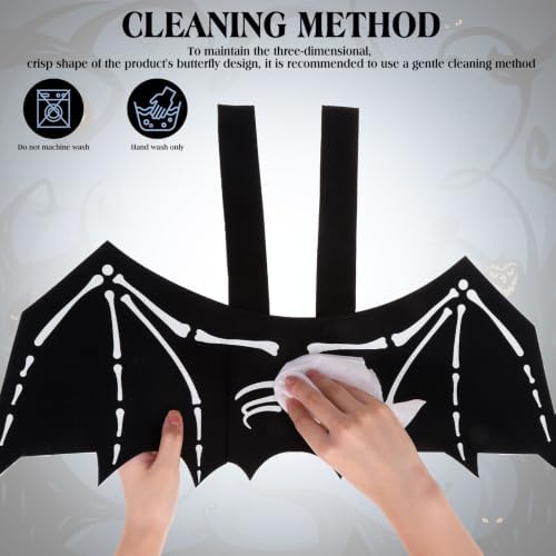 EXPAWLORER 2PCS Halloween Dog Costumes - Funny Bat Wings & Headband - Image 6