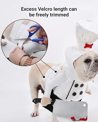 Funny Dog Chef Costume, Adjustable - Image 3
