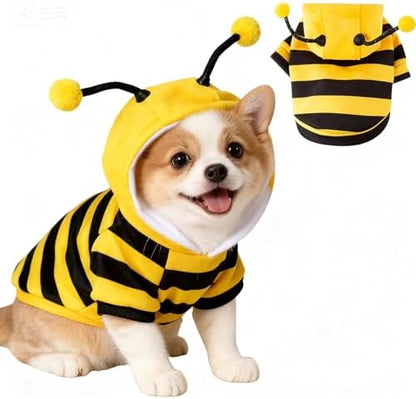 Bee Stripes Cat Halloween Costumes for Sphynx and Small Dog, Yellow S by Unknown