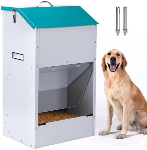 50 Lbs Automatic Dog Feeder for Large Dogs, Dog Food Dispenser