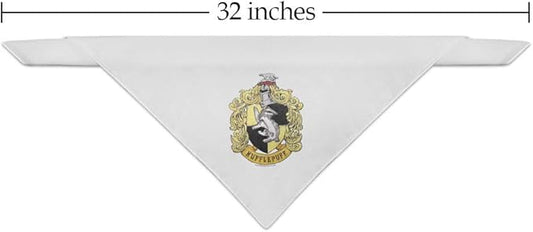 GRAPHICS & MORE Harry Potter Hufflepuff Painted Crest Dog Pet Bandana