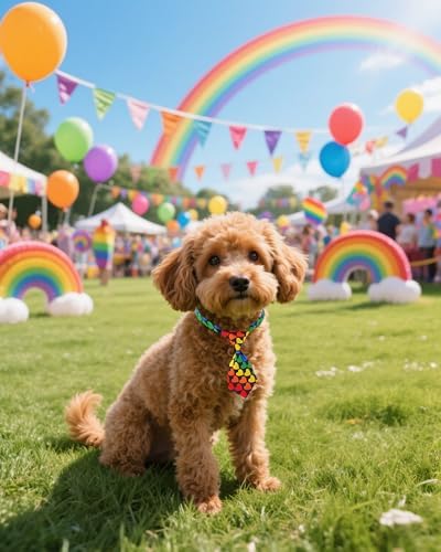 PET SHOW 10 Pack Pride Month Dog Ties Neckties XS for Small Dogs - Image 5